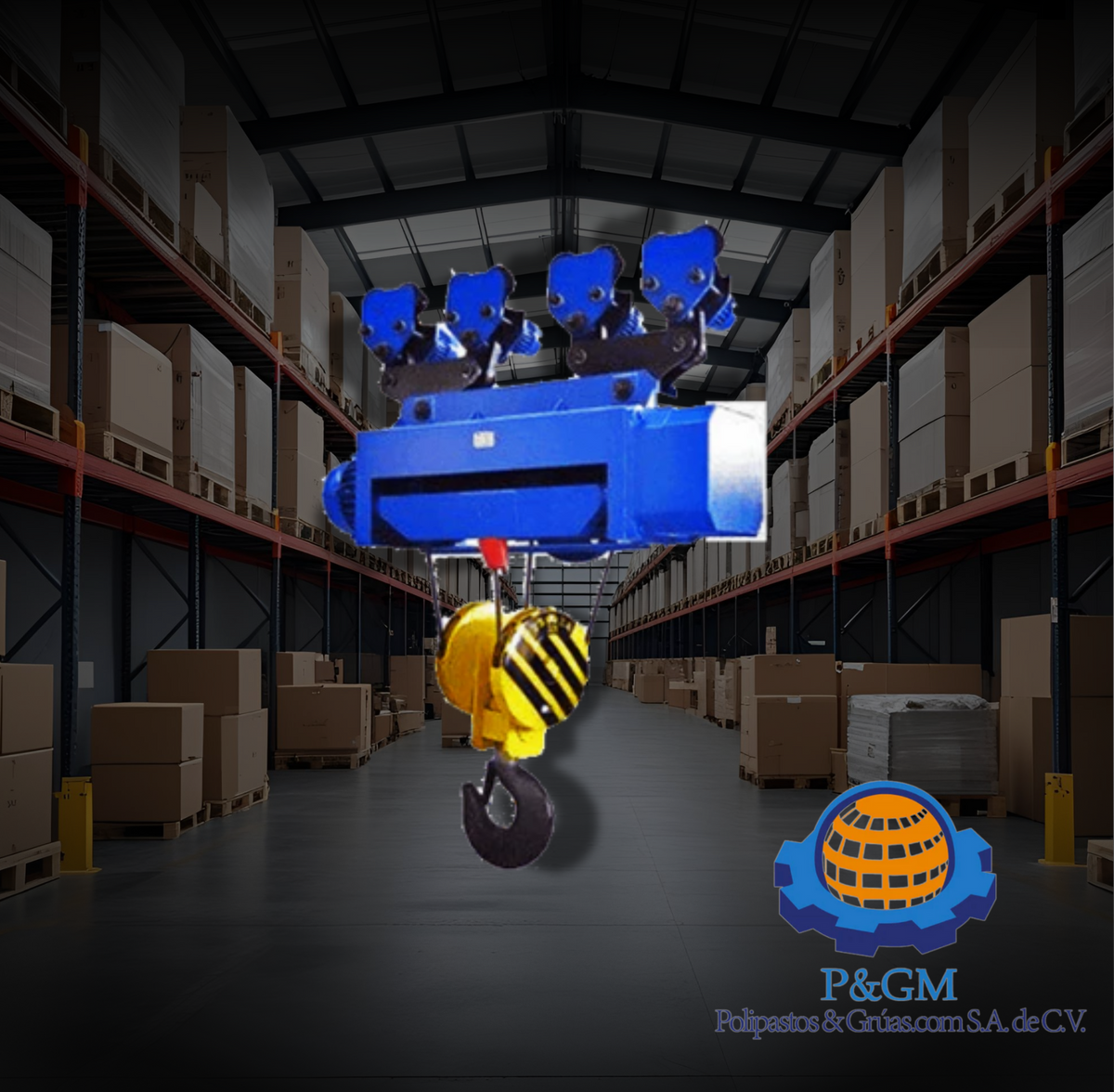 Polipasto Eléctrico de Cable 20 Toneladas con Trole | Potencia y Eficiencia para Cargas Pesadas