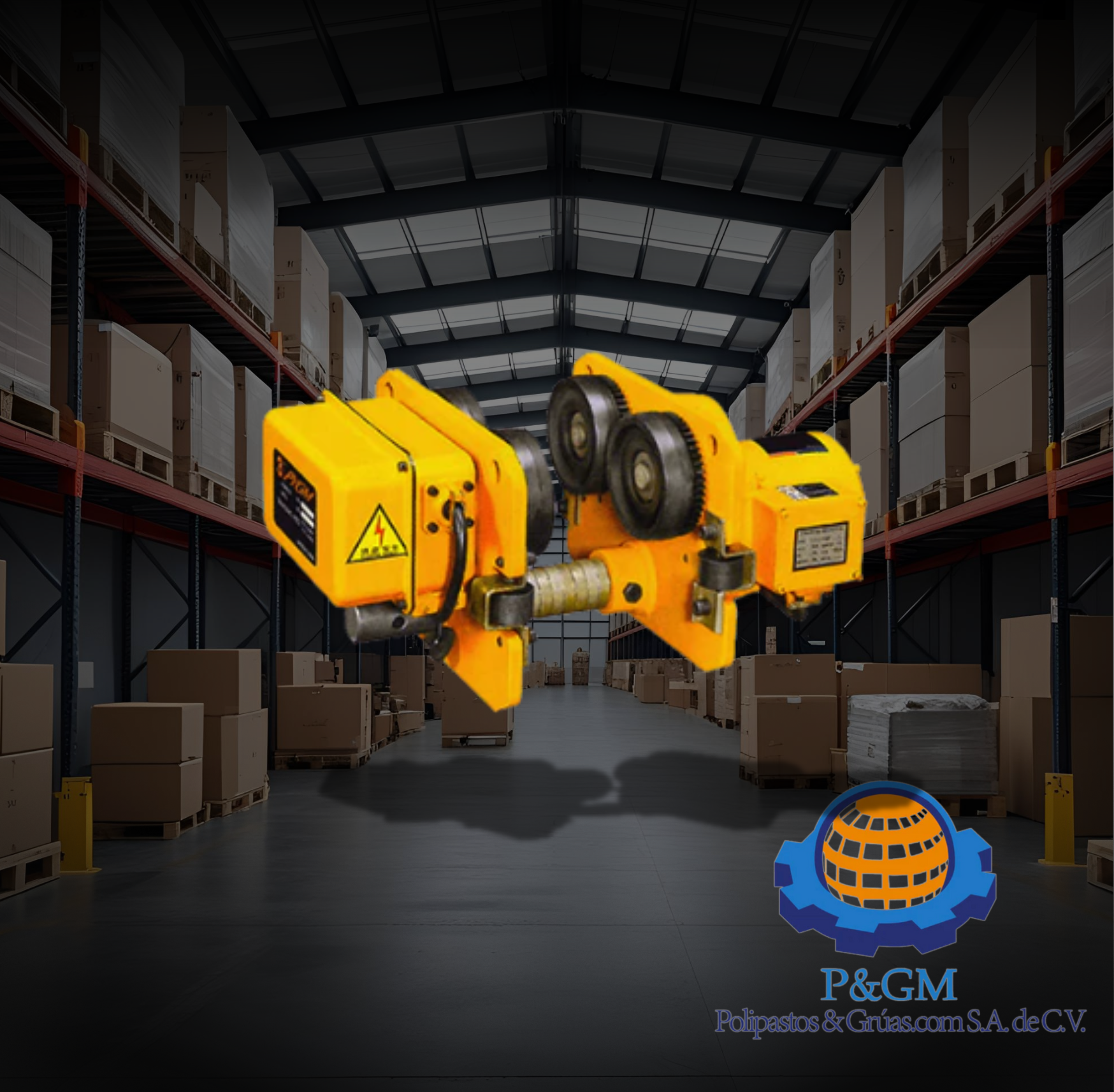 Trole Eléctrico 3 Toneladas | Alta Capacidad y Desempeño para Carga Pesada