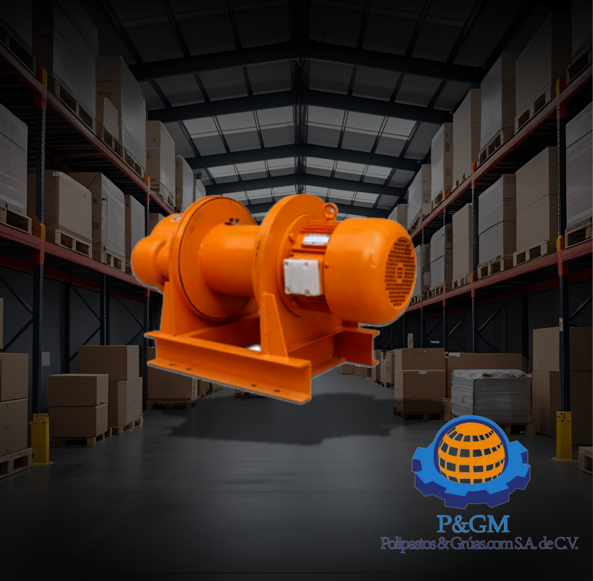 Malacate Industrial de Uso Rudo Capacidad de 1 a 2 Toneladas